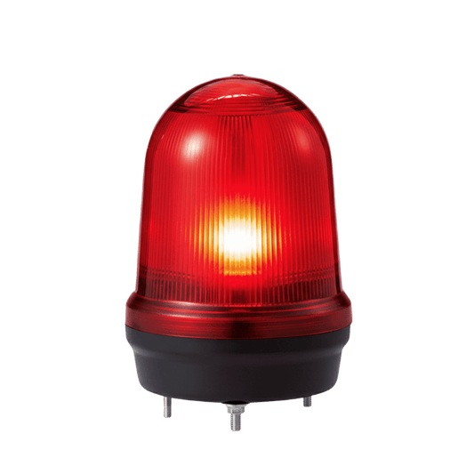 LED con patrones fijo/intermitente, estroboscÃ³pico y simulaciÃ³n rotatorio, Color Rojo de 110-220 VCA