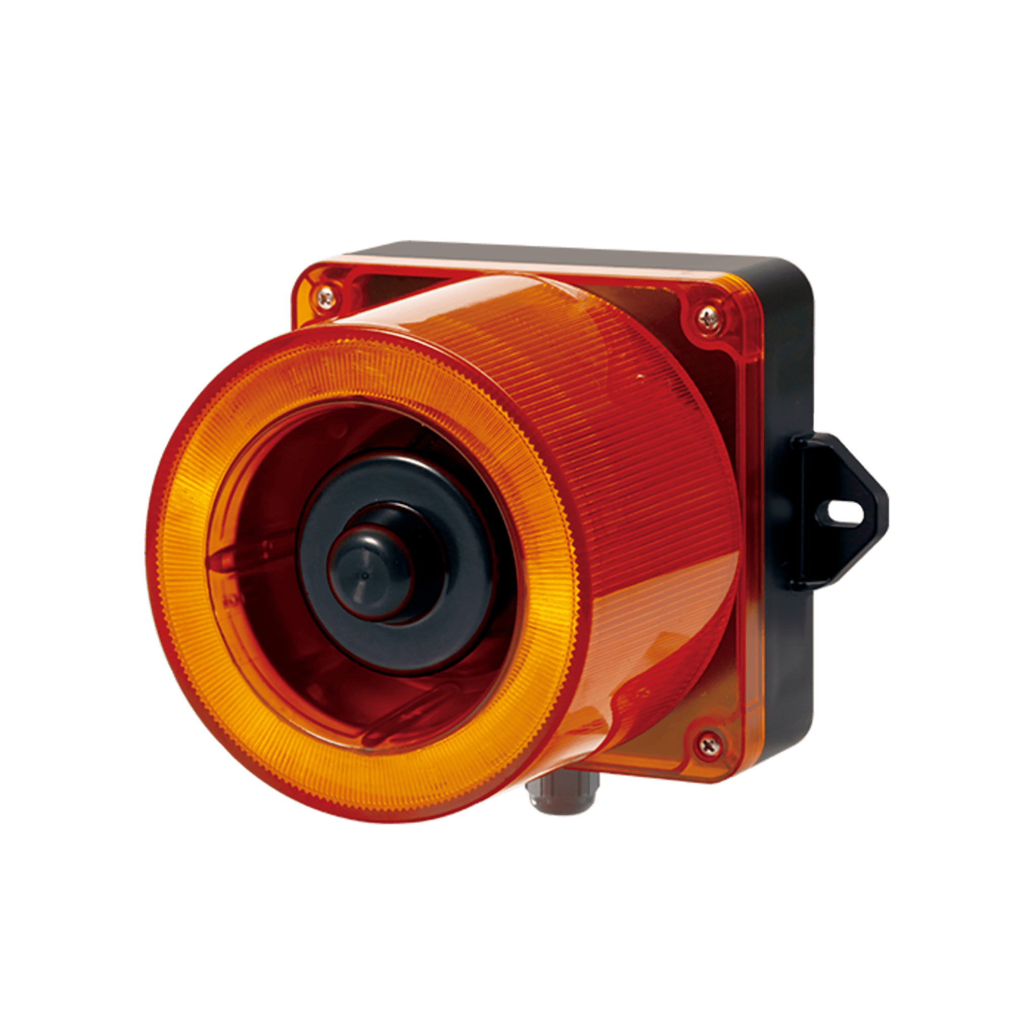 Combinacion de baliza LED color Ãmbar y sirena electrÃ³nica de 31 tonos resistente a la intemperie de volumen mÃ¡x. 123 dB a 12-24 VCD