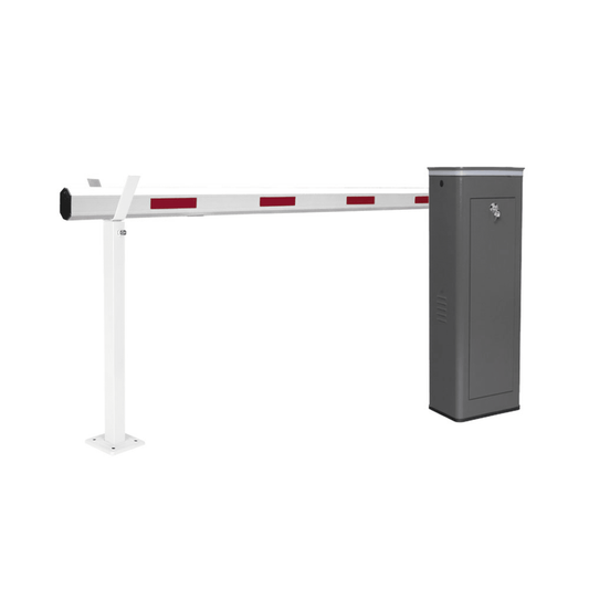 Kit de Barrera Vehicular Izquierda y Brazo TelescÃ³pico de Hasta 5.5 m / Finales de Carrera Ajustables por ProgramaciÃ³n / Movimiento Fluido / DiseÃ±o Elegante Color Gris / Con Corona Led Semaforizada