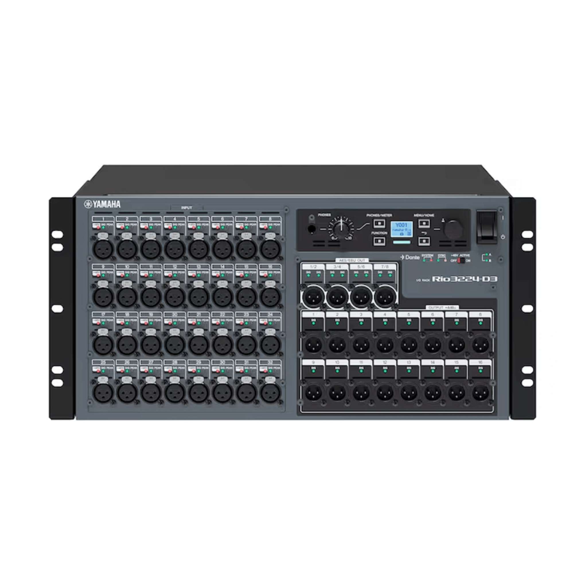 RACK DE EXPANSION E/S PARA CONSOLA DE AUDIO 32 IN X 24 OUT, DANTE