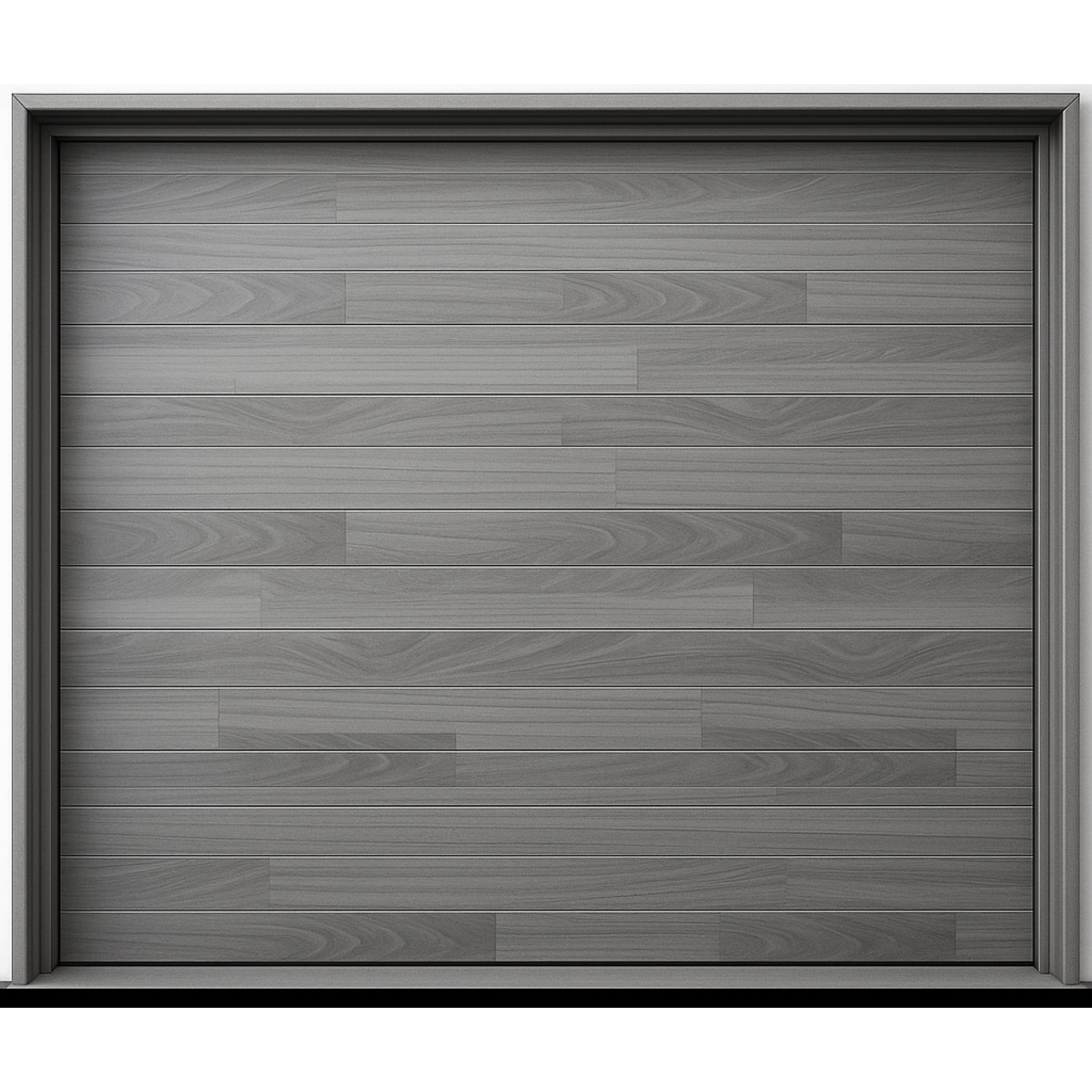 Puerta de Garage de Alta Calidad / Estilo Americano / Acabado Laminado PREMIUM / Color Gris / 18x7 Pies.