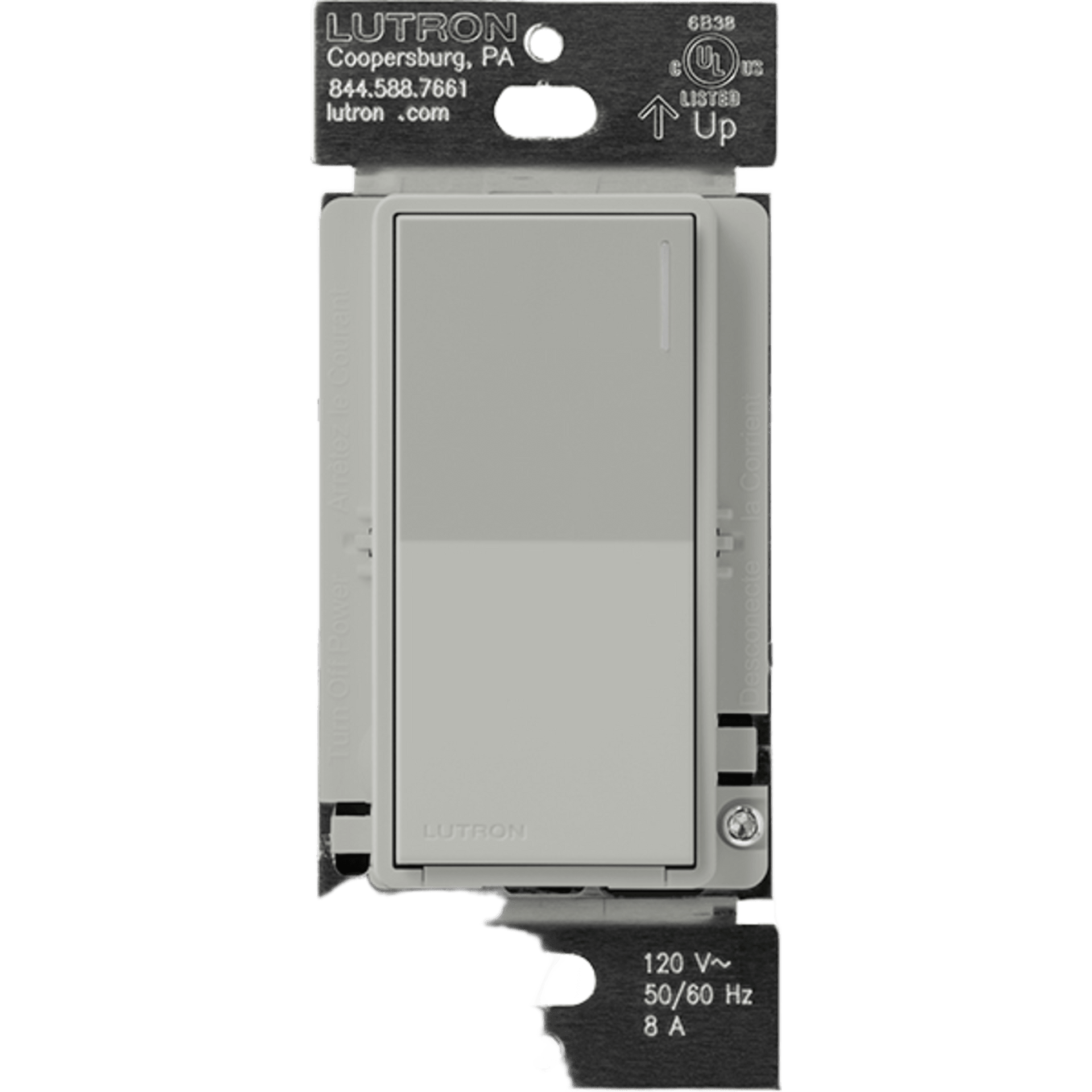 (RadioRA3) Apagador Auxiliar de pared, compaÃ±ero de apagadores multilocaciÃ³n. Usar en 3 vÃ­as o escalera. Color blanco.