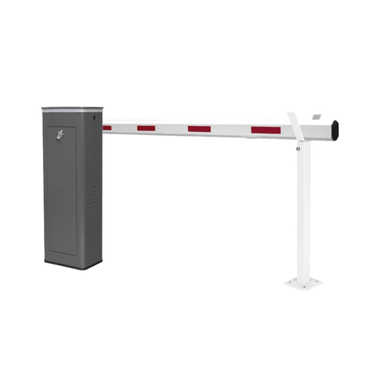 Kit de Barrera Vehicular Derecha y Brazo TelescÃ³pico de Hasta 5.5 m / Finales de Carrera Ajustables por ProgramaciÃ³n / Movimiento Fluido / DiseÃ±o Elegante Color Gris / Con Corona Led Semaforizada