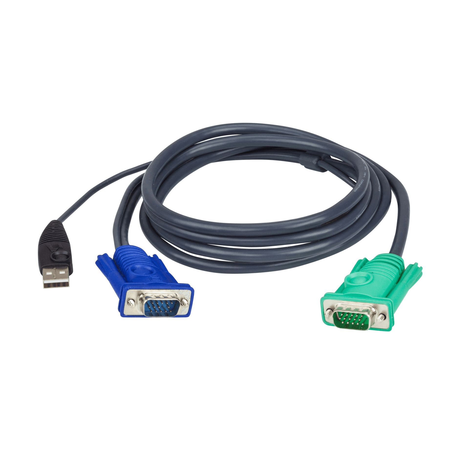 Cable KVM | USB con SPHD | 3 en 1 | De 3 m