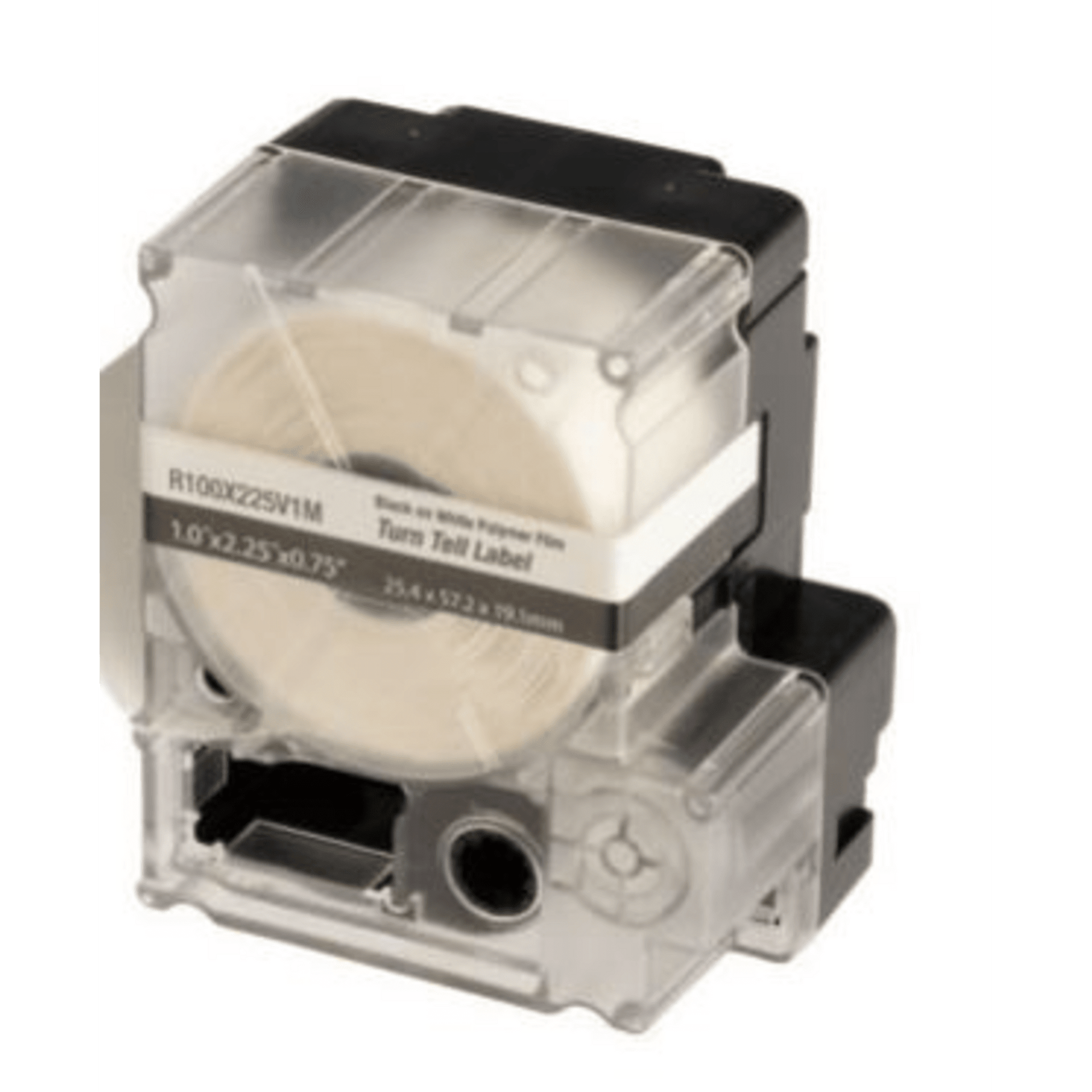 Casete de 75 Etiquetas Autolaminadas Turn-Tell, Con RotaciÃ³n para Mejor Visibilidad, para Cables CategorÃ­a 6 FTP y categorÃ­a 6a/10Gig, Calibre Awg 8 - 4