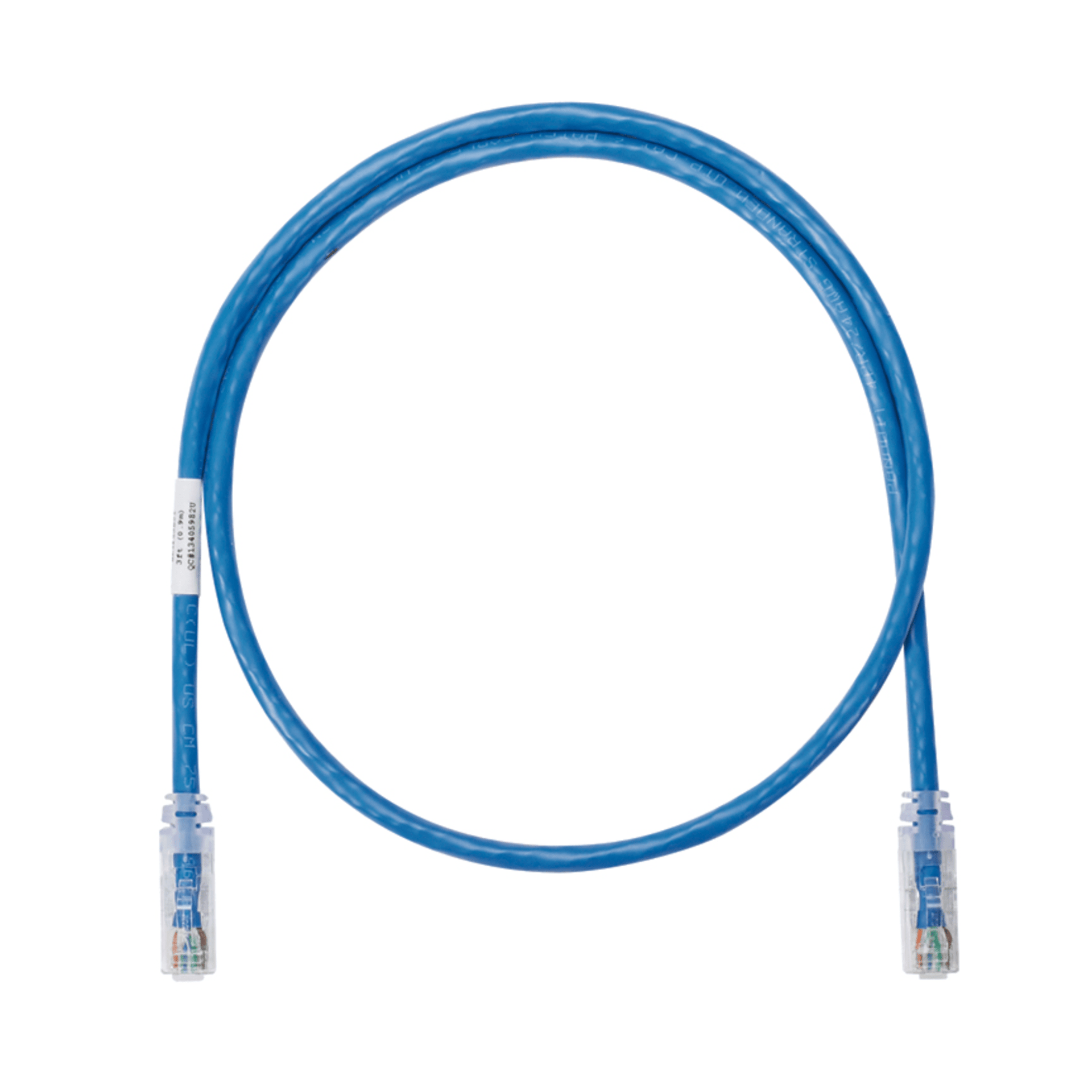 Cable de parcheo UTP CategorÃ­a 6, con plug modular en cada extremo - 25 ft. - Azul