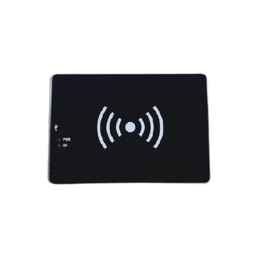 Lector RFID UHF de Sobremesa / Frecuencias UHF 866-868MHz y 902-928MHz / Protocolo EPC C1 GEN2 (ISO18000-6C) / Distancia de Lectura MÃ¡x. 80 cm / AlimentaciÃ³n y ComunicaciÃ³n por USB Tipo C / Grado de ProtecciÃ³n IP44 / Tama&n