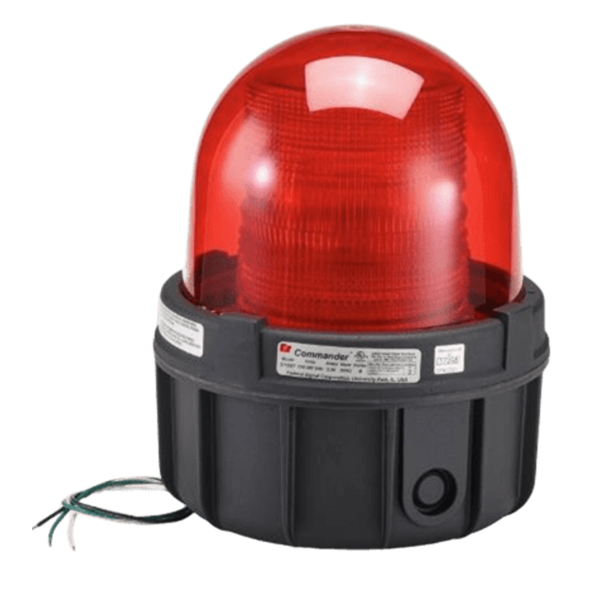 Luz estroboscopica a prueba de explosiones UL y cUL para Clase I, DivisiÃ³n 1, Grupo C y D; Clase I, DivisiÃ³n 2, Grupos A y B; Clase II, DivisiÃ³n 1, Grupos E, F y G; Clase III  , 12-24 Vcd, color Rojo, montaje no incluido