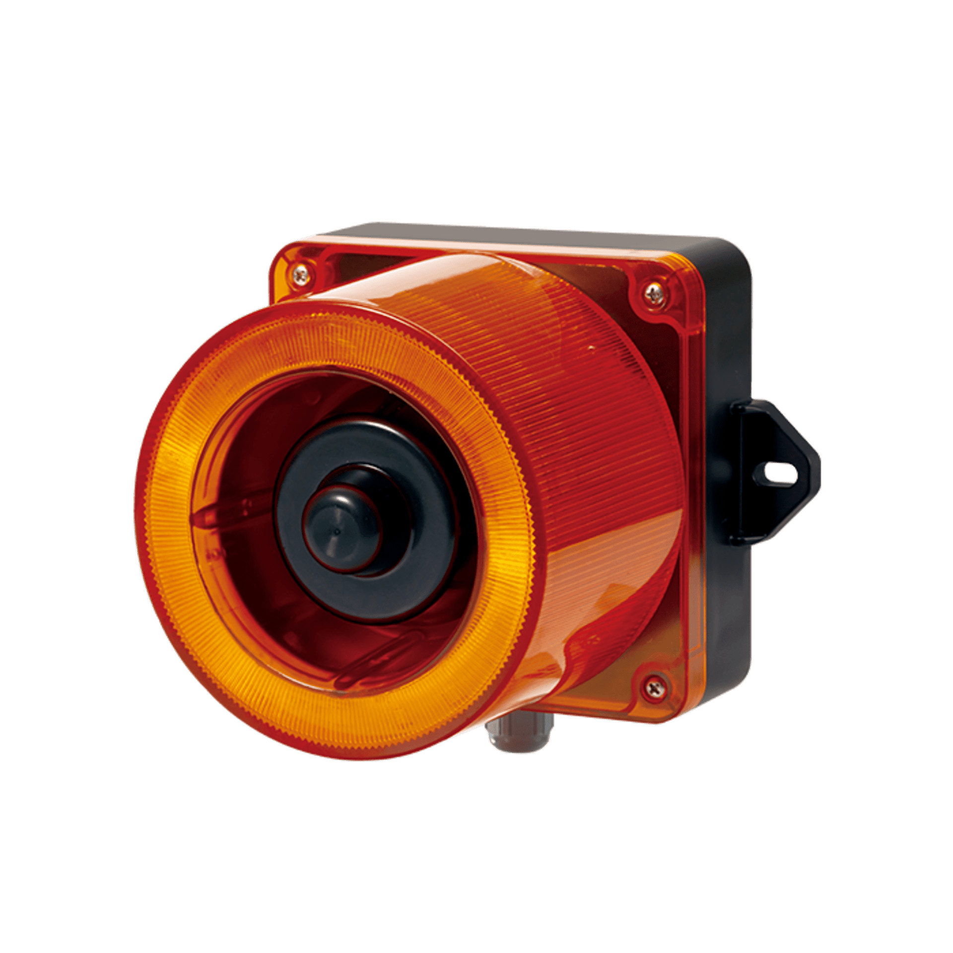 Combinacion de baliza LED color Ãmbar y sirena electrÃ³nica de 31 tonos resistente a la intemperie de volumen mÃ¡x. 123 dB a 110-240 VCA