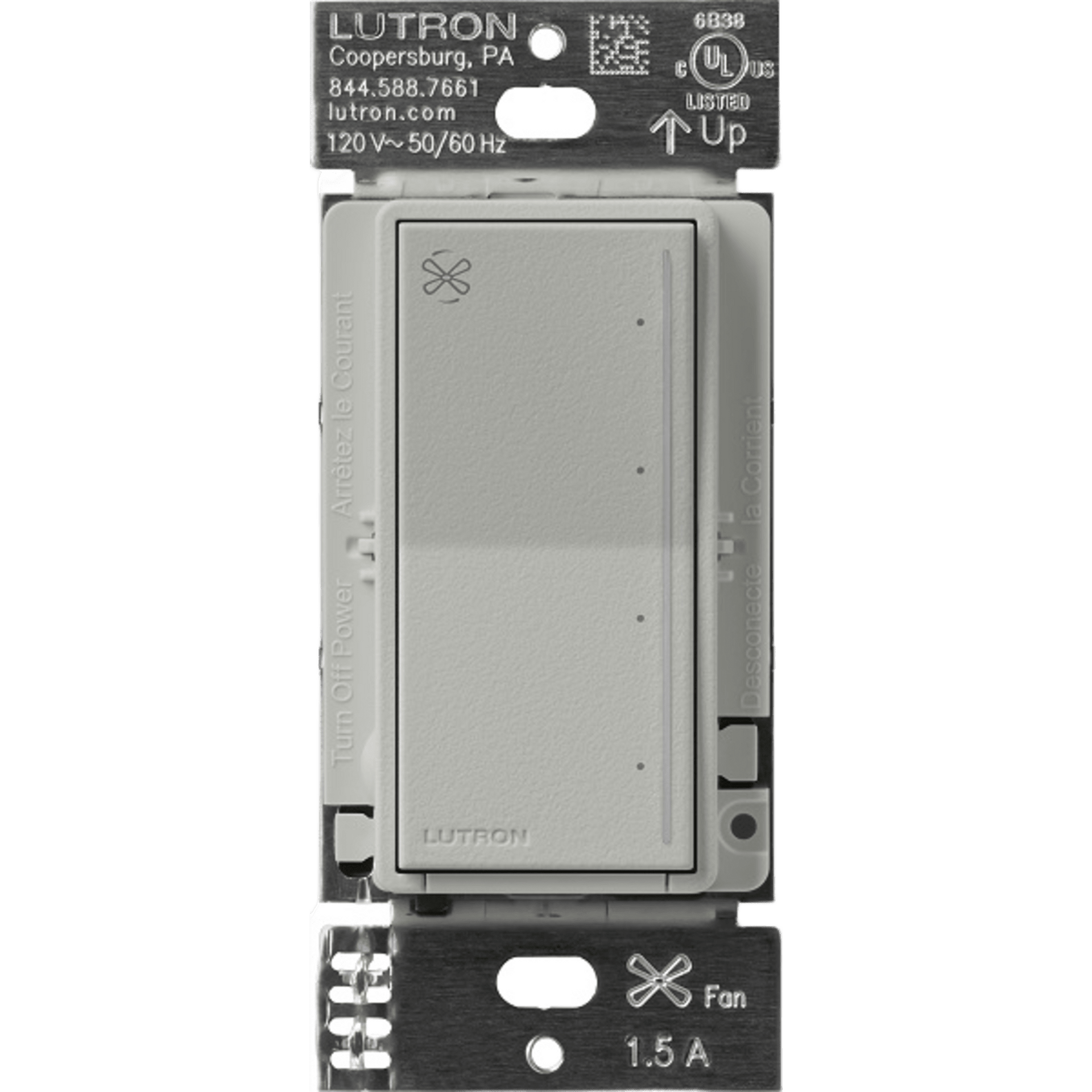 (RadioRa3) Control de ventilador, silencioso de 4 velocidades, touch