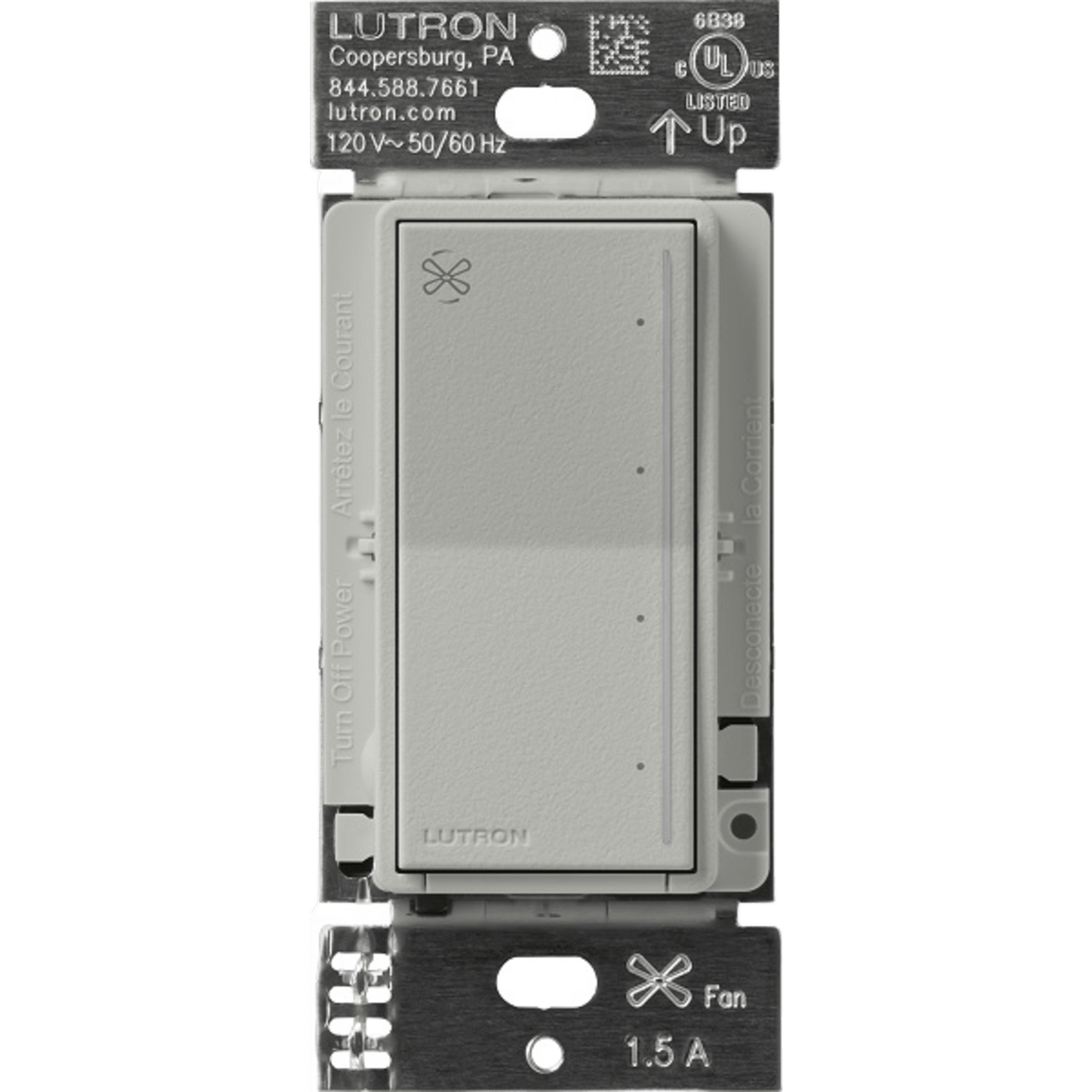 (RadioRa3) Control de ventilador, silencioso de 4 velocidades, touch