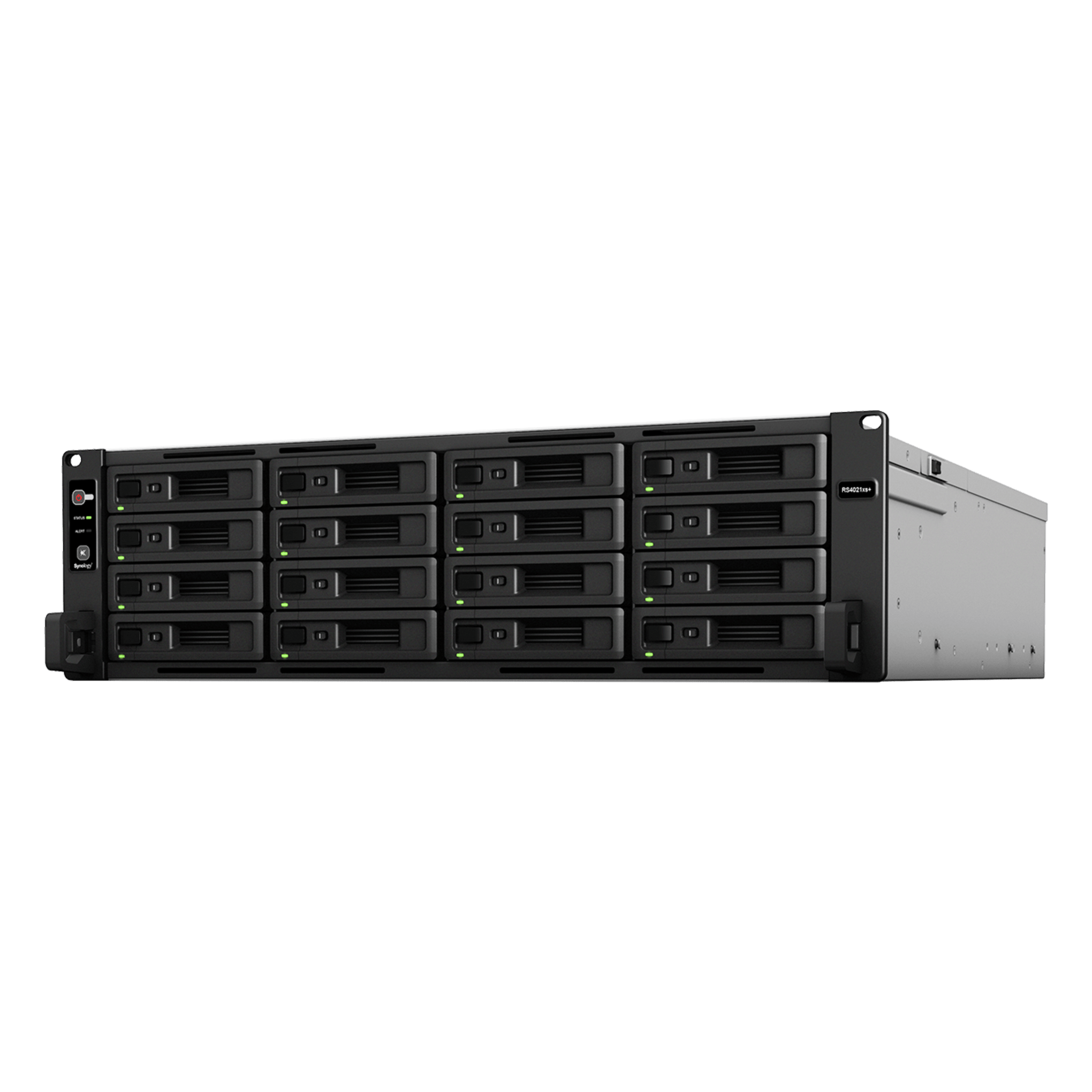 Servidor de Almacenamiento Synology RackStation RS4021xs+ | 16 BahÃ­as | Procesador Intel Xeon D-1541 de 8 NÃºcleos | Memoria 16 GB Ampliable a 64 GB | RAID F1, 0, 1, 5, 6, 10 | 403,000 IOPS | 6,200 MB/s Lectura Secuencial | EnergÃ­a Red
