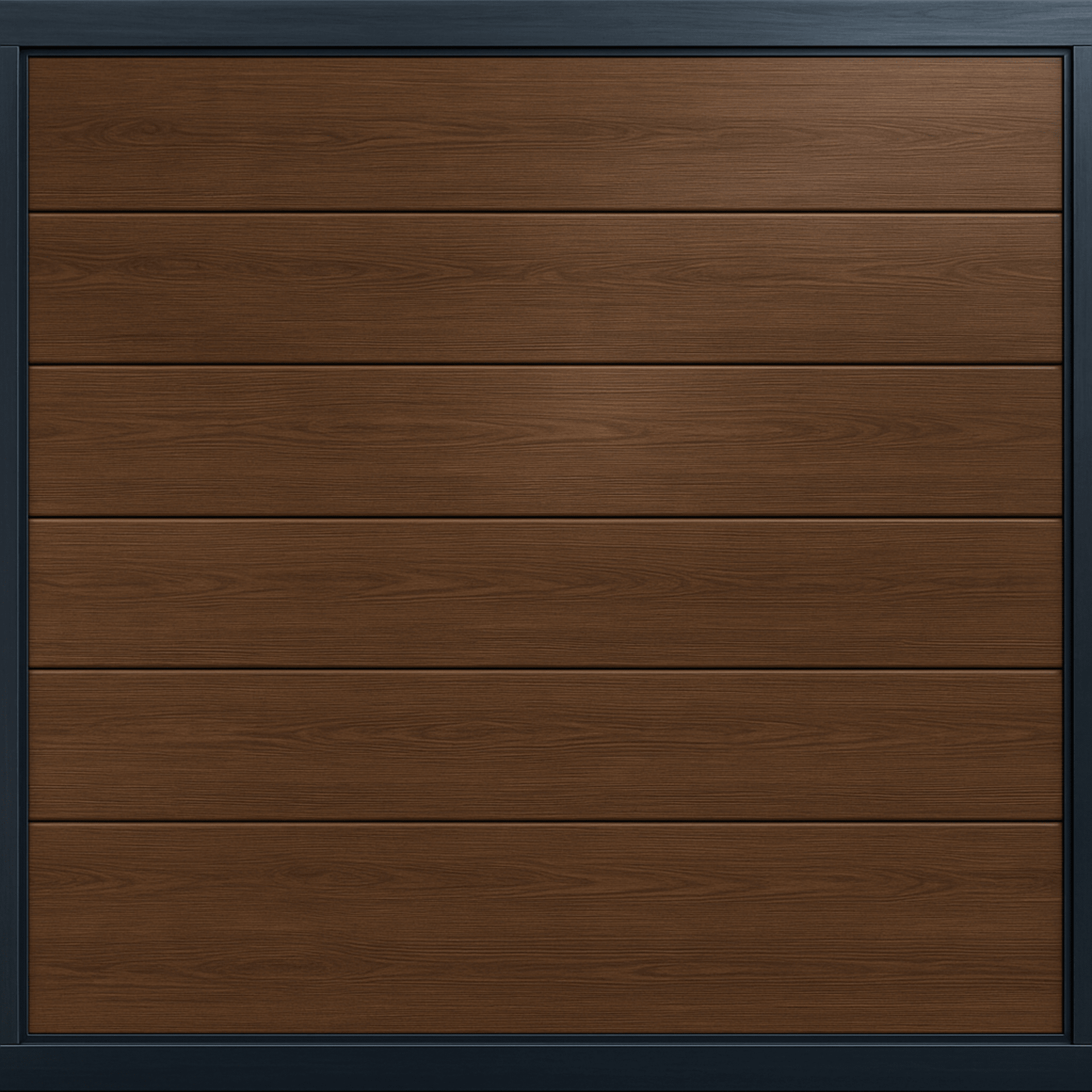 Puerta de Garage de Alta Calidad / Linea Central / Imitacion madera / oscura / 9x7 pies / AISLADA / Estilo Americana.